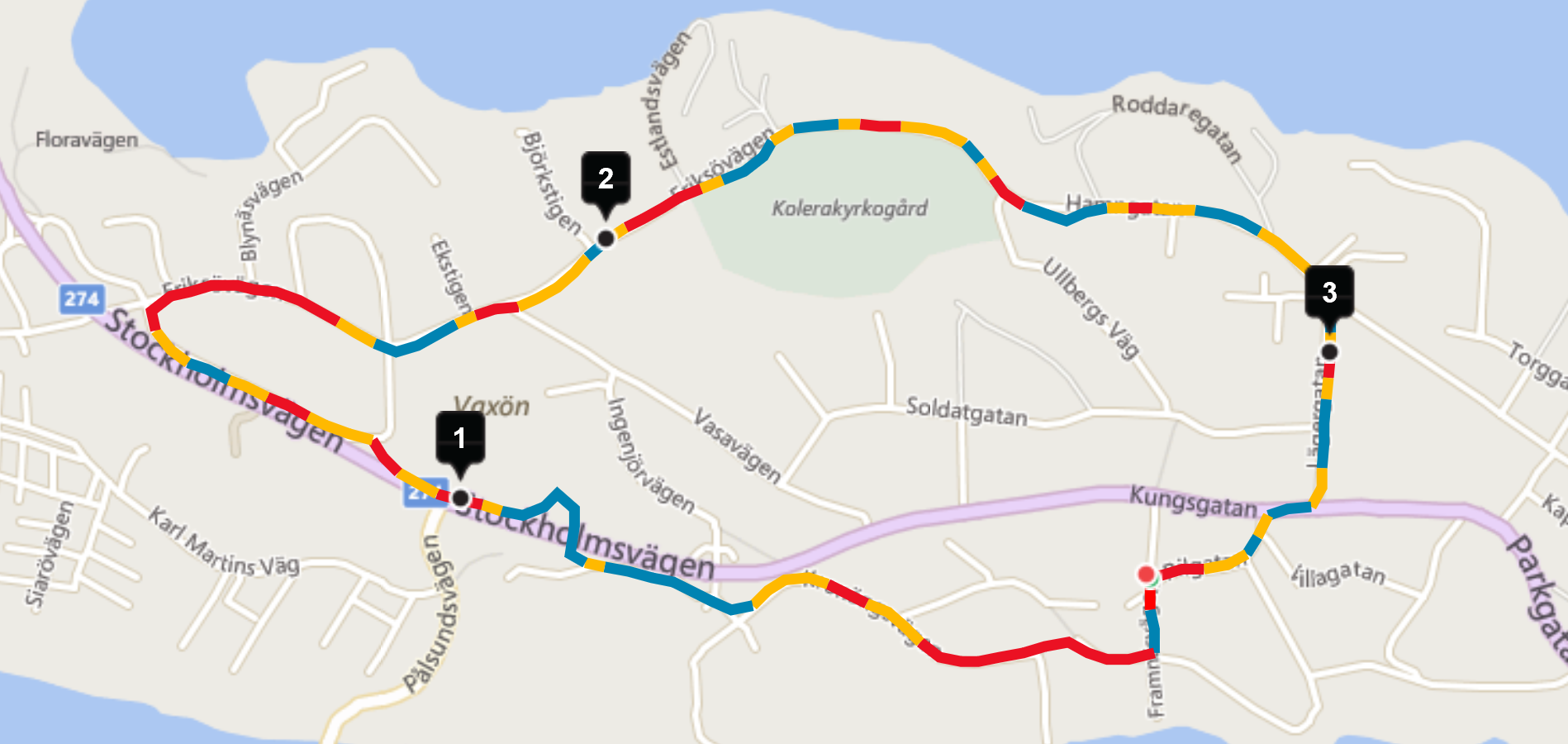 Map of my run