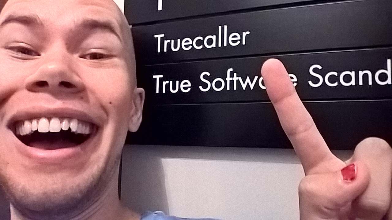 Photo directly after the first Truecaller interview